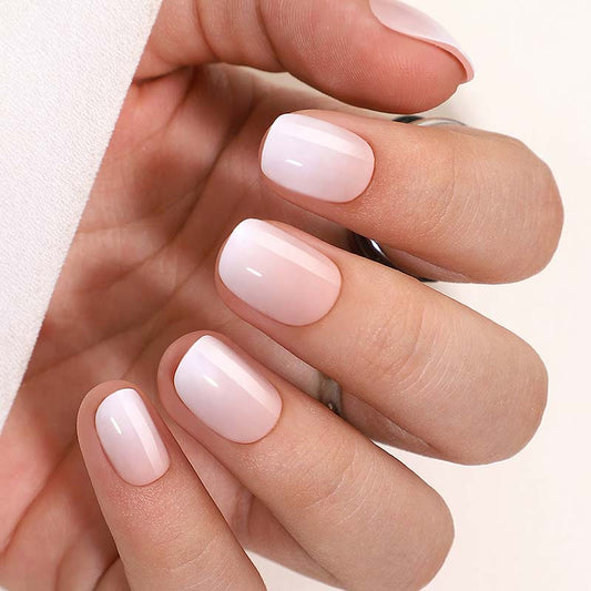 Coral Cotton Gel Press Ons