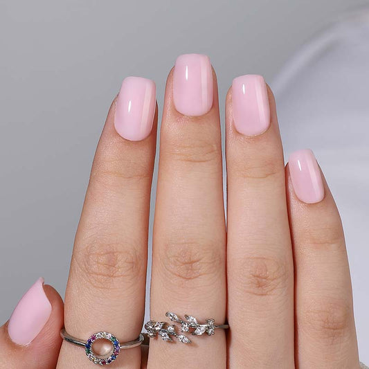 Petal Plain Gel Press Ons