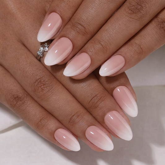 Coral Cotton Oval Gel Press Ons