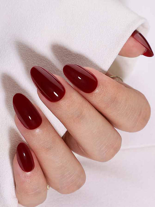 Dark Cherry Press Ons