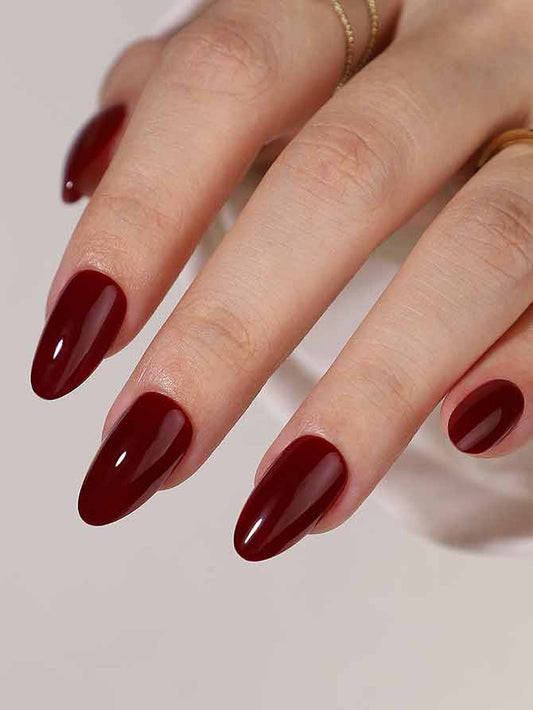 Dark Cherry Press Ons