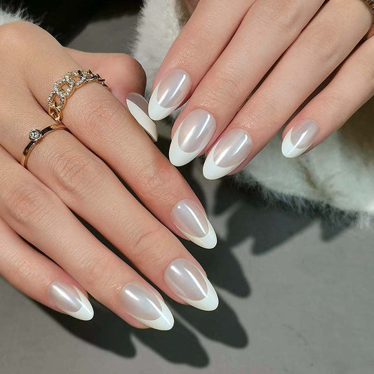 French Whisper Gel Press Ons