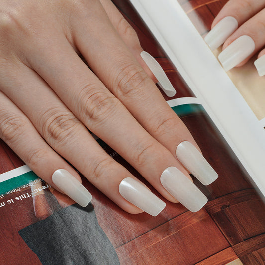 Fairy White Gel Nail Strips