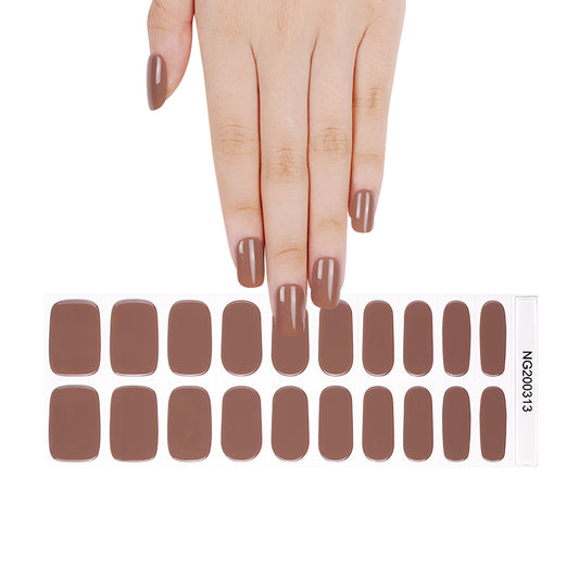 Joy Brown Gel Nail Strips
