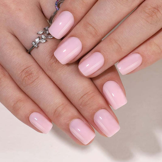 Petal Plain Gel Press Ons