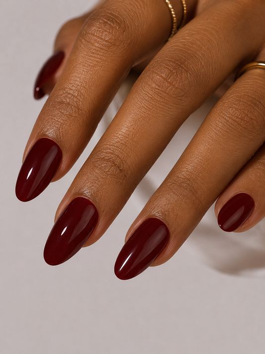 Dark Cherry Press Ons